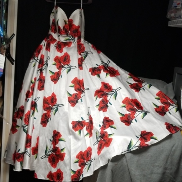 Sparkle Dresses & Skirts - Red Roses Gown By Sparkle